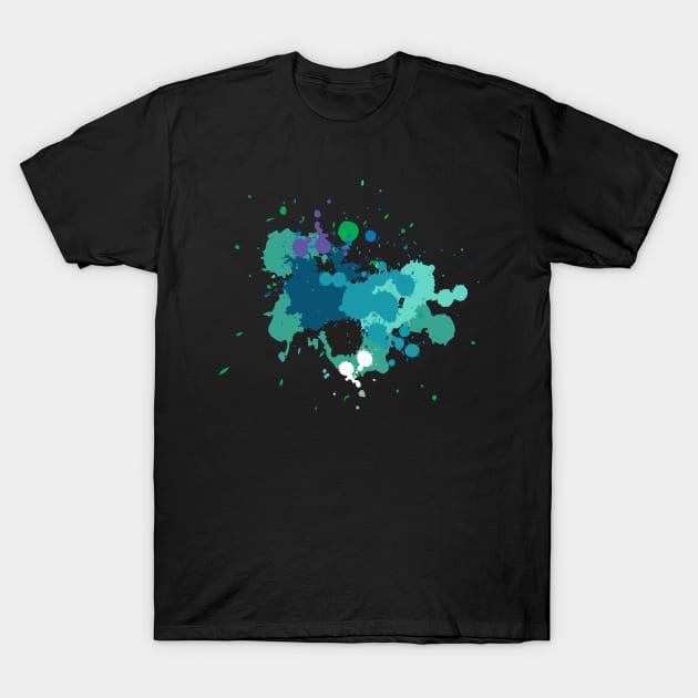 Splat Green T-Shirt by Art By Mojo